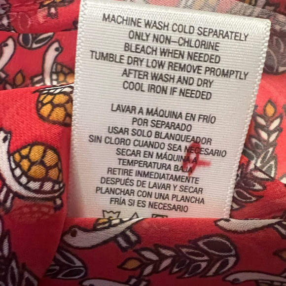 NWT Bongo  Boho Shear Paisley Flowy Tunic backless Red Top Sz. XS - Picture 5 of 11